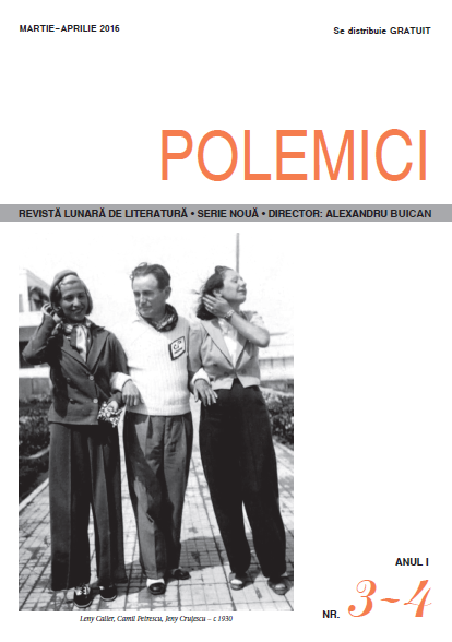 Revista POLEMICI 3-4 martie-aprilie 2016