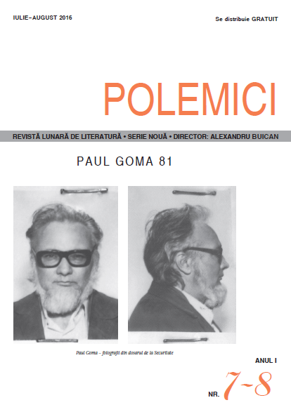Revista POLEMICI 7-8 iulie-august 2016